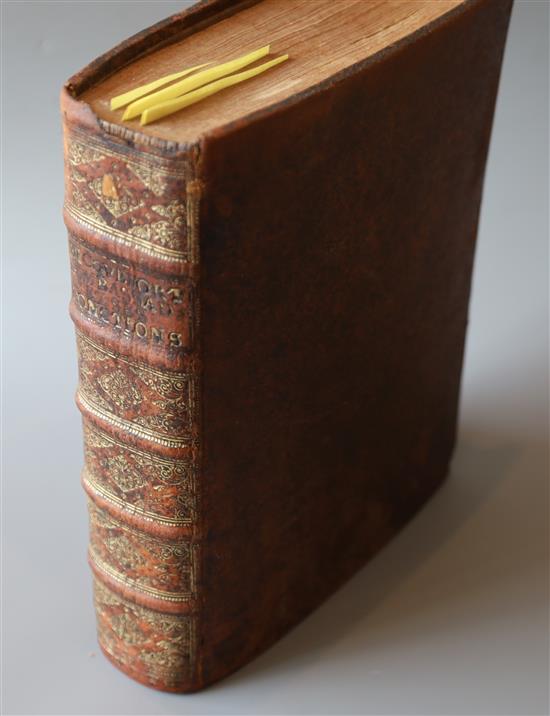 Wicquefort, Abraham de - LAmbassadeur et ses fonctions, qto, calf, 2 vols in one, writings to fly leaf,